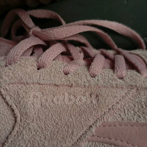 Reebok Royal Glide Ripple Double used pink suede sneakers size 39/39.5