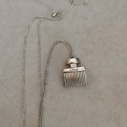 Cloe pendant with 50cm chain vintage bottle jewelry
