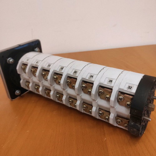Rotary switch industrial type like new, 0-1-2 positions, 26 cm length