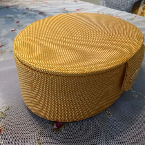 Christian Dior Parfums vintage perfume case like new, yellow mustard