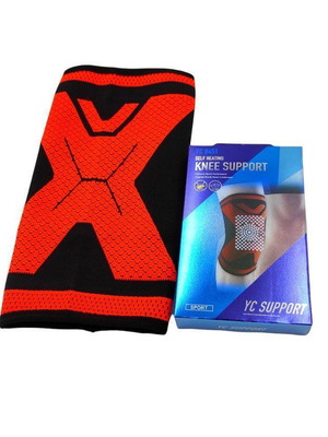 YC Support Еластична Наколенка Нова Черна One Size