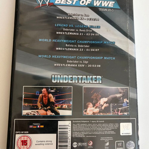 WWE Best Of WWE Vol.4 Undertaker 2010 Silver Vision DVD used, good condition