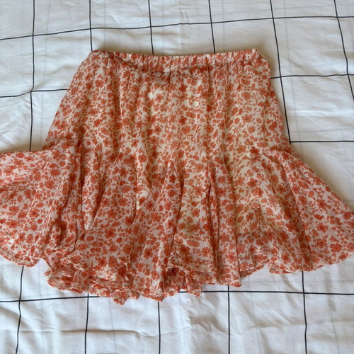 Loavies floral mini skirt size S like new