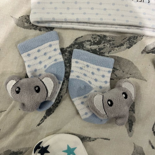 Newborn hat mittens and socks set 100% cotton