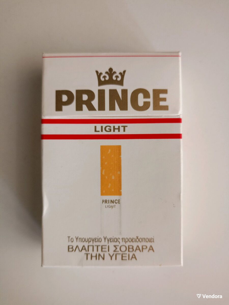 prince cigarettes Prince Light cigarette pack empty used,… - € 4,00