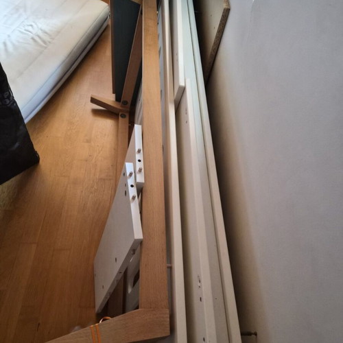 Trendy White Quax Children's Furniture Set like new with orthopedic mattress