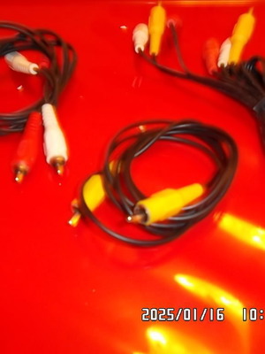 RCA cables like new, set of 3 pieces