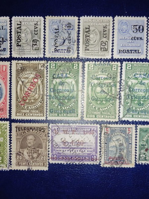 Ecuador classic stamps new