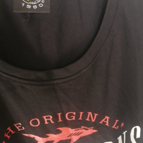 Maui & Sons T-shirt XL new, black and red, 100% cotton