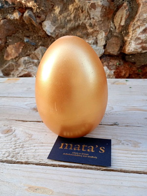 Golden decorative Easter egg 16cm new