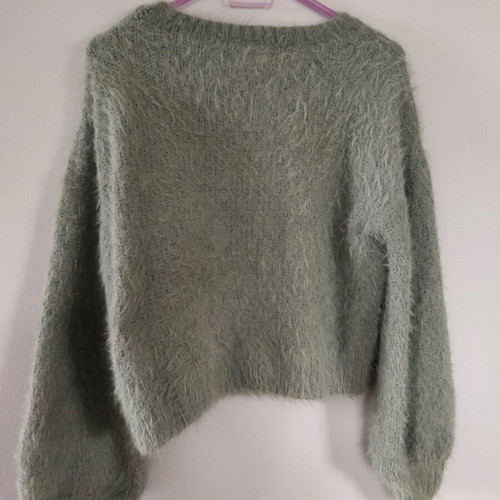 Funky Buddha sweater like new, fluffy, turquoise, size S
