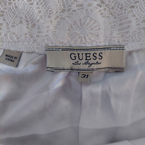 Guess lace white shorts size large like new