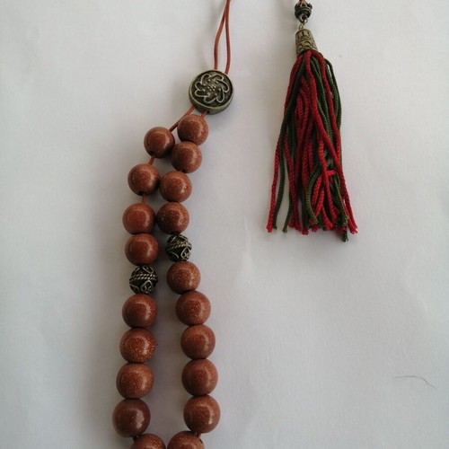 Goldstone Worry Beads new from semi-precious stones