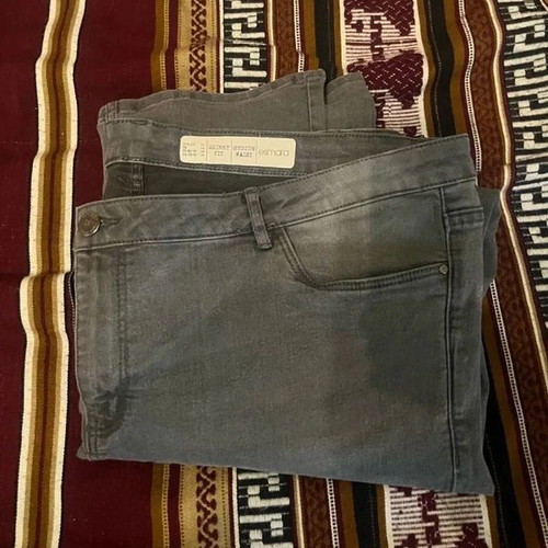 Esmara women's jeans new, pack of 2, gray and blue, size 8XL