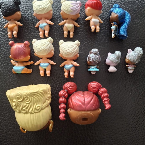 LOL Dolls collection used, mini and larger heads