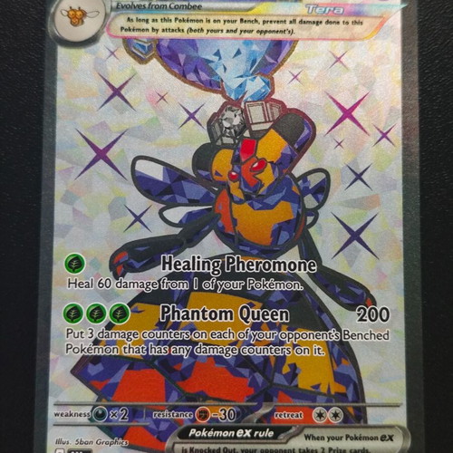 vespiquen ex pokemon card value 096/197 Double Rare - Obsidian Flames [G] Recovery Pheromones Heal 60 damage from 1 of your Pokmon Pokemon Vespiquen ex 212/197 from