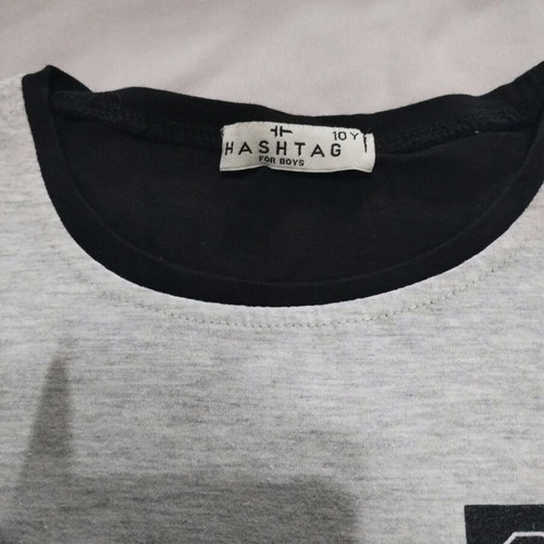 Boys' t-shirt size 10 years like new, grey