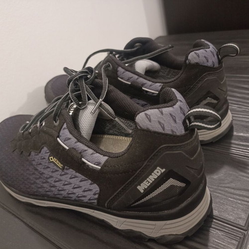 Meindl Activo Sport GTX low hiking shoes, size 45, black/grey