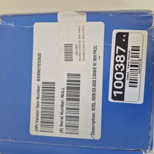 Processor E5-2620 2.00G 6C 95W like new