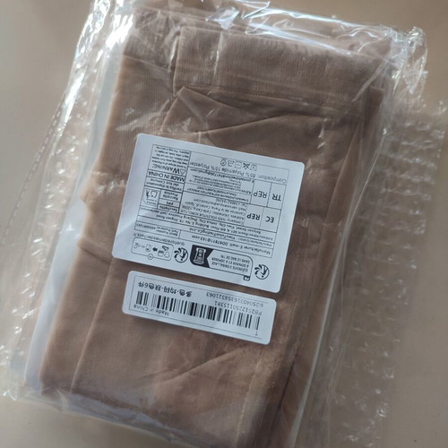 Beige Tights Size M New, Transparent and Elegant