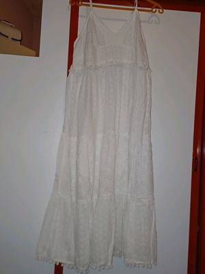 Celestino long white dress new, size XL