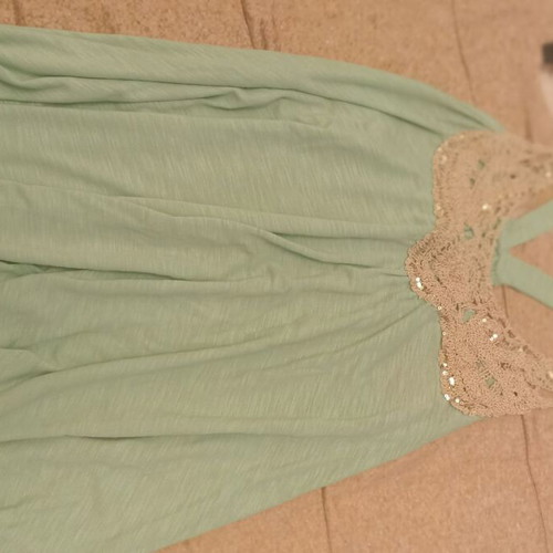 Veraman blouse with beige gold lace, one size