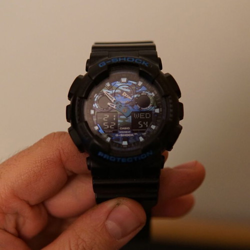 Casio watch GA-100-1A1ER used, men's, black