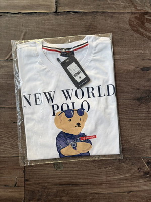 T-shirt New World Polo white, new