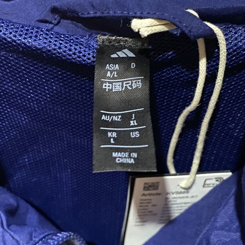 Adidas Drei Streifen jacket new, blue and purple color blocking