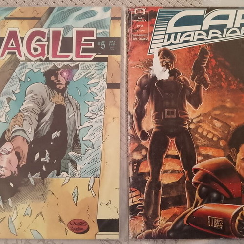 Eagle & Car Warriors comics used, issues 5 and 4