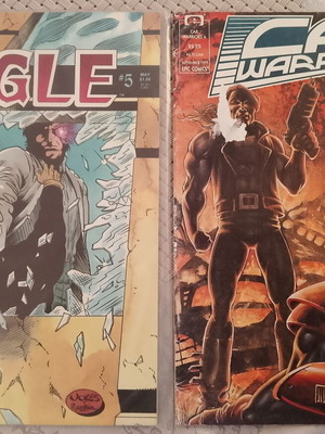 Eagle & Car Warriors comics used, issues 5 and 4