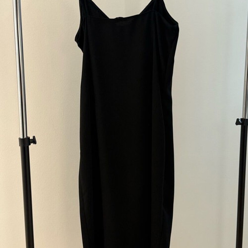 Black midi dress with side tie My T new size medium