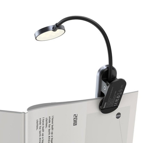 Baseus Mini Reading Clip Lamp desk lamp new, black