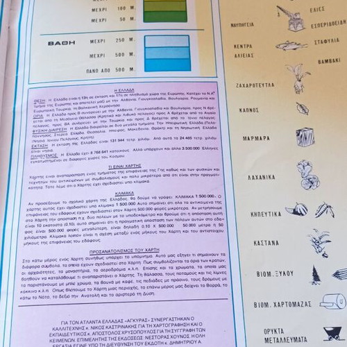 Vintage Collectible Pack: 1977 Atlas, 1990 Mega Calendar & Greece Map like new