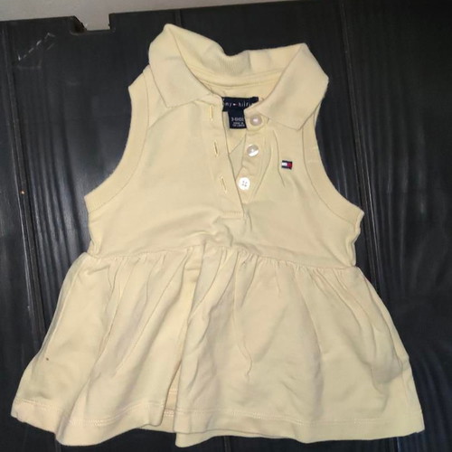 Tommy Hilfiger baby dress size 3-6 months pastel yellow like new