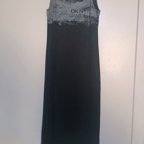 DKNY black dress like new, elastic fabric, size small