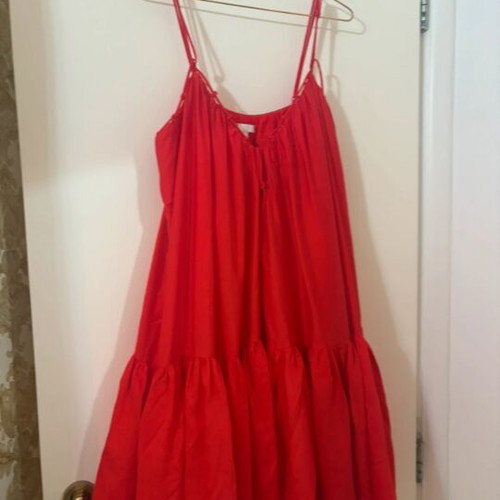 H&M red dress small, like new, oversized fit