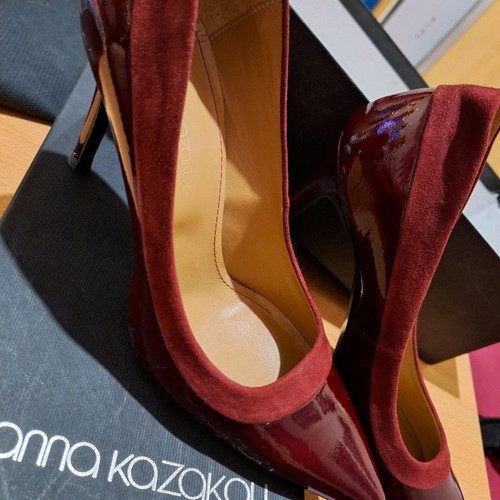 Gianna Kazakou pumps new, burgundy, size 38