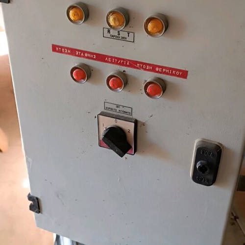 Water pump panel used for three-phase pump with protections