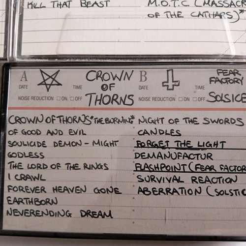 Heavy Thrash Metal Cassette Tapes set of 4, near mint condition