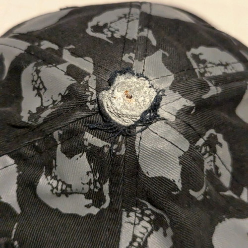 Vans jockey hat used with wear