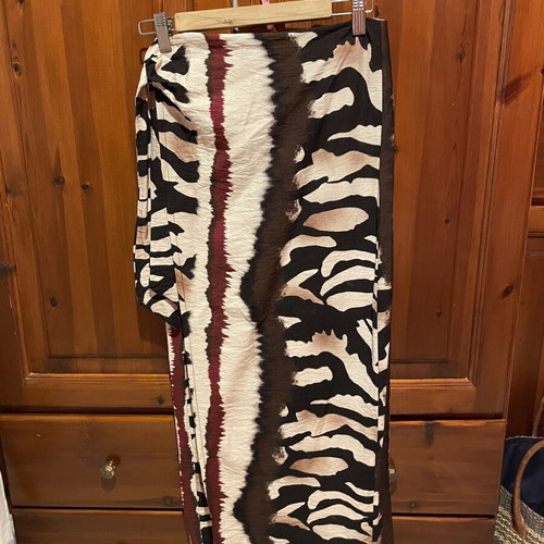 Pareo skirt new, adjustable from small to large, beige and brown