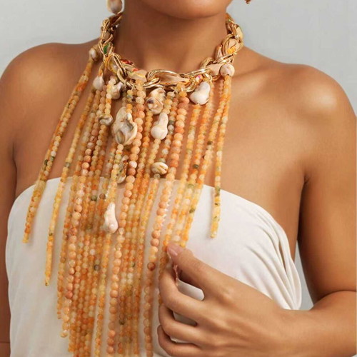 Necklace new, multicolored