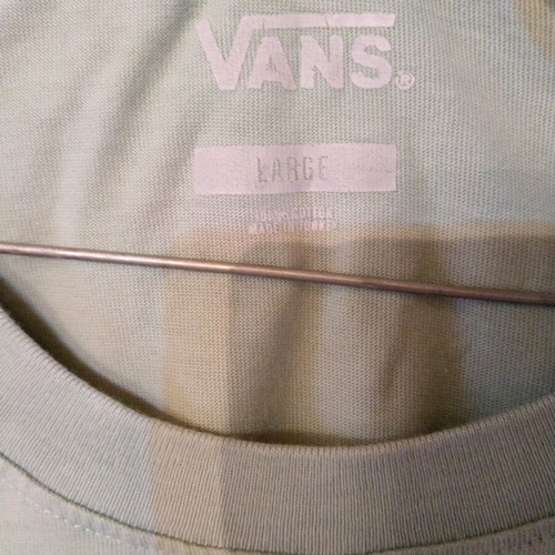 Vans men's long sleeve t shirt large mint color like new