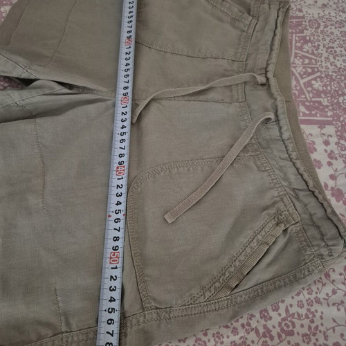 Linen shorts khaki size L like new