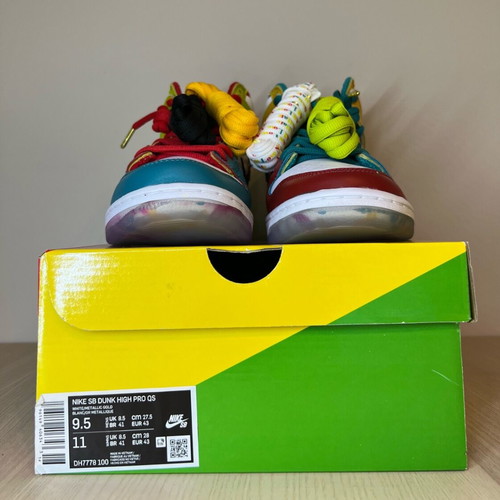 Nike Sb Dunk High Pro new, size 43, multicolor with 5 pairs of laces