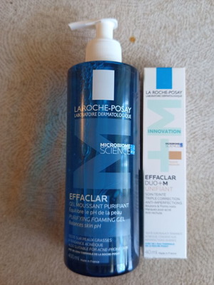 Effaclar M cleansing gel and tinted face cream set new