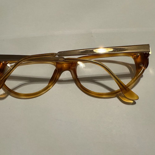 K+B 50596 Col. 04 caramel acetate eyeglasses with metal details new
