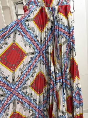 Karavan pleated skirt colorful, like new, sizes S/M