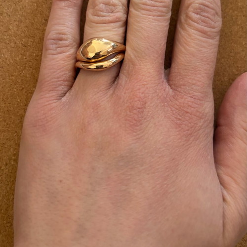 Gold rings new, gold color